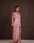 Blush Harmony Draped Ensemble