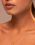 Brick Pendant Necklace