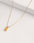 Brick Pendant Necklace