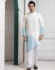 Ivory-Sky Ombre Kurta Set