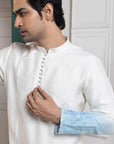 Ivory-Sky Ombre Kurta Set