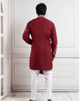 Scarlet Vine Embroidered Kurta