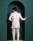 Pastel Lotus Embroidered Bandhgala