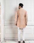 Golden Palm Silk Kurta