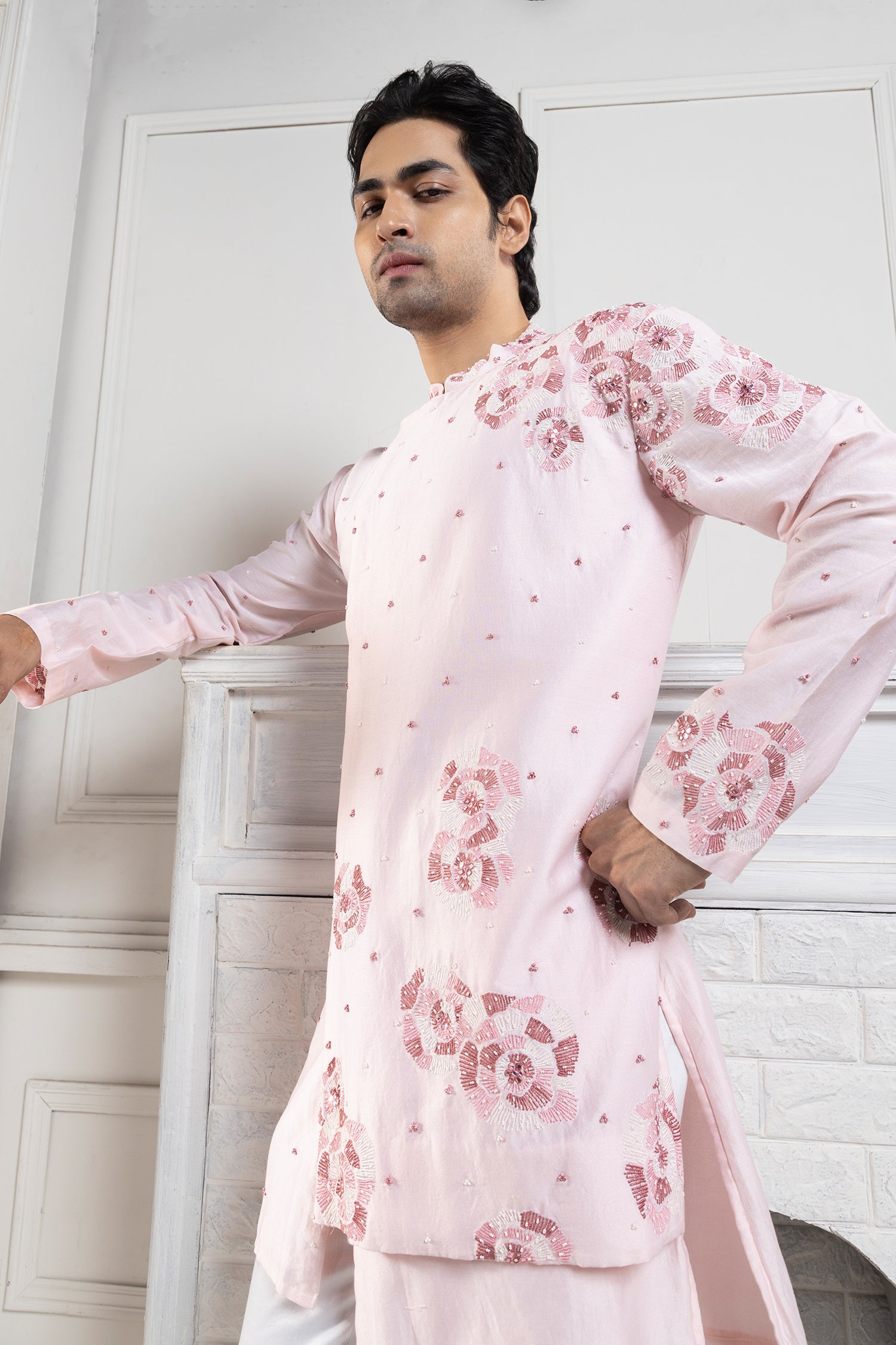 Cherry Blossom Aura Kurta