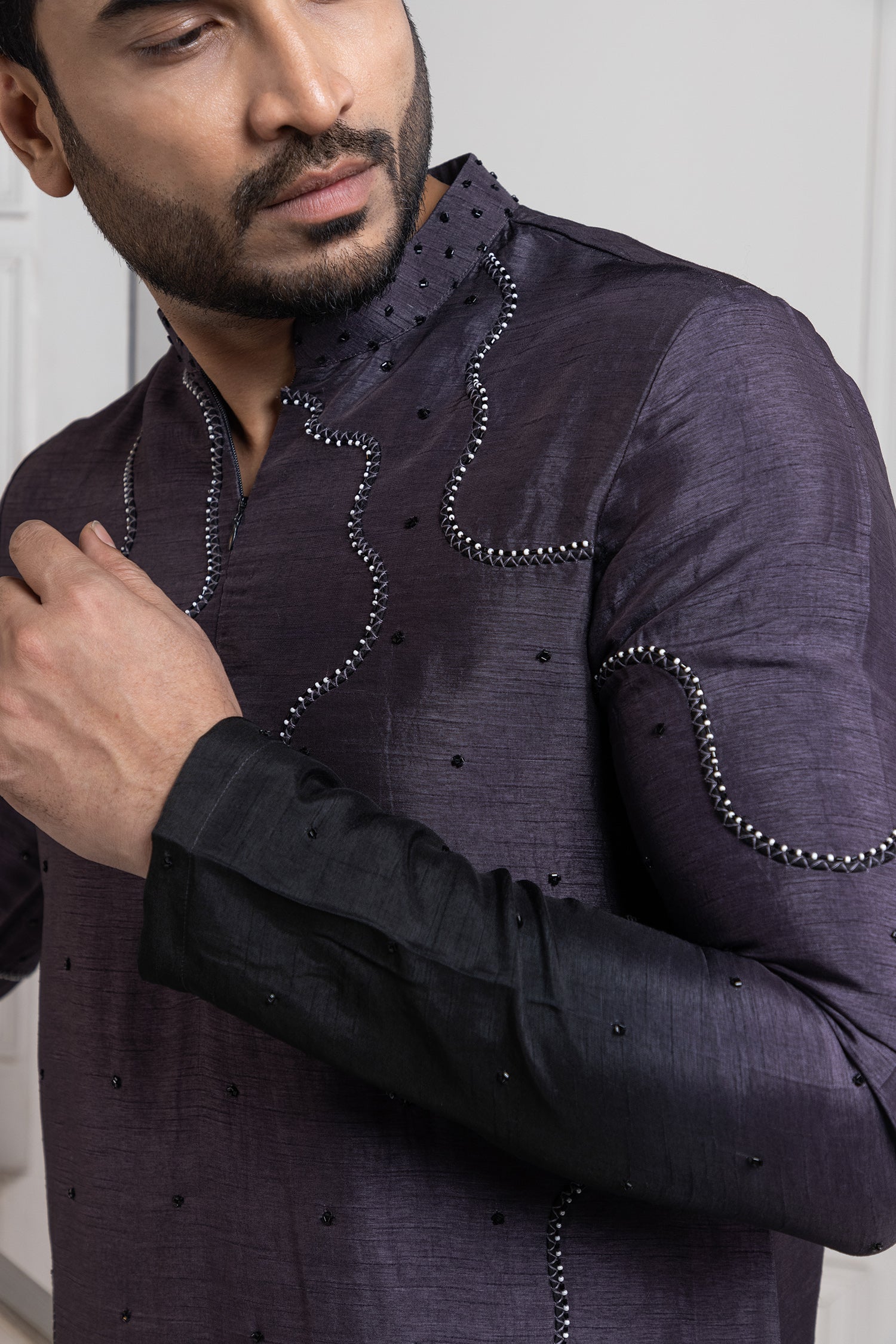 Eclipsed Elegance Embroidered Kurta