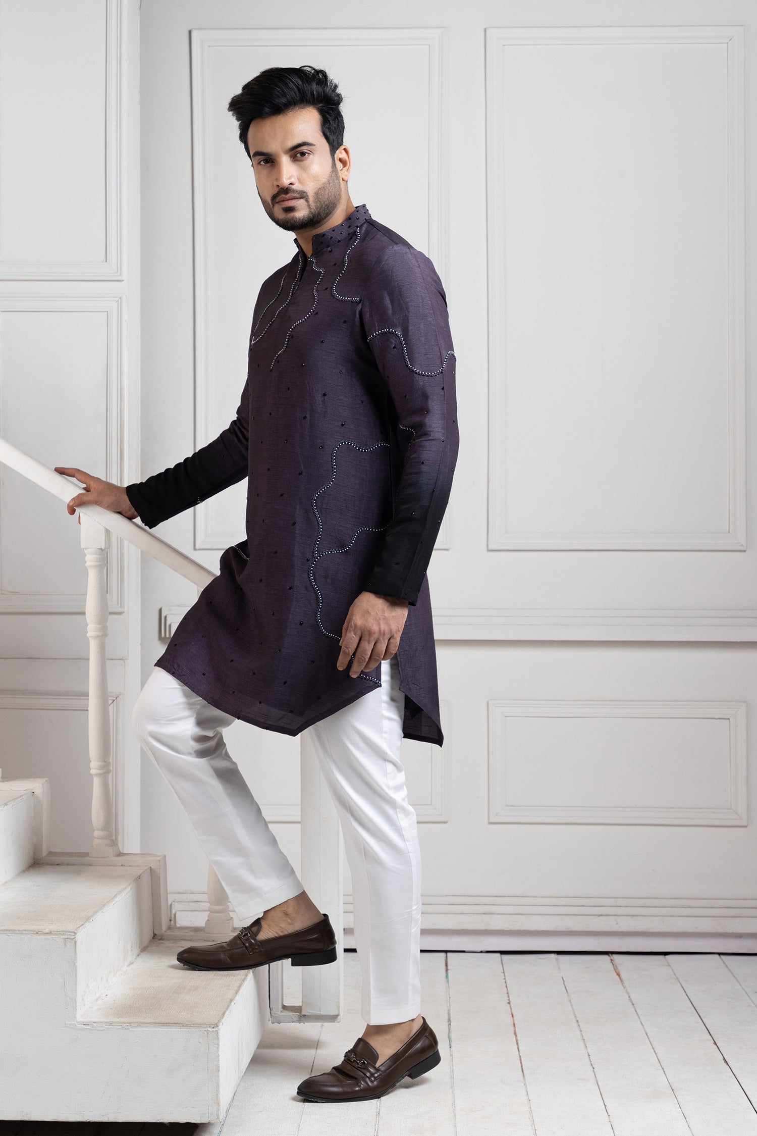 Eclipsed Elegance Embroidered Kurta