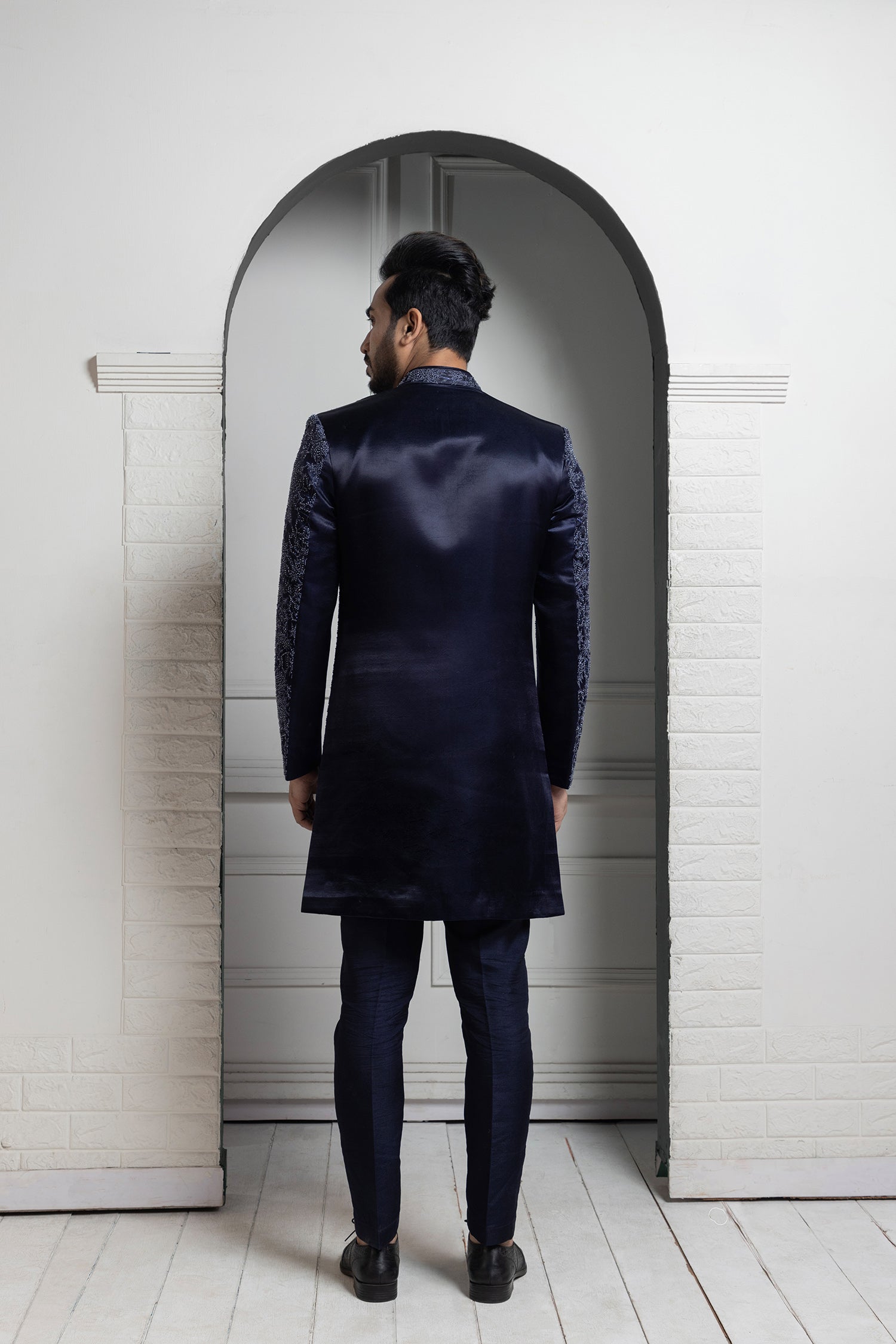 Majestic Midnight Hues Bandhgala