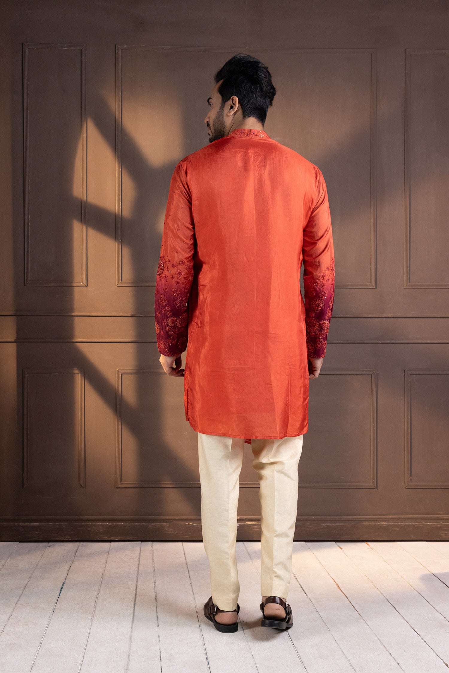 Sunset Bloom Embroidered Kurta