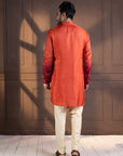 Sunset Bloom Embroidered Kurta