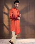 Sunset Bloom Embroidered Kurta