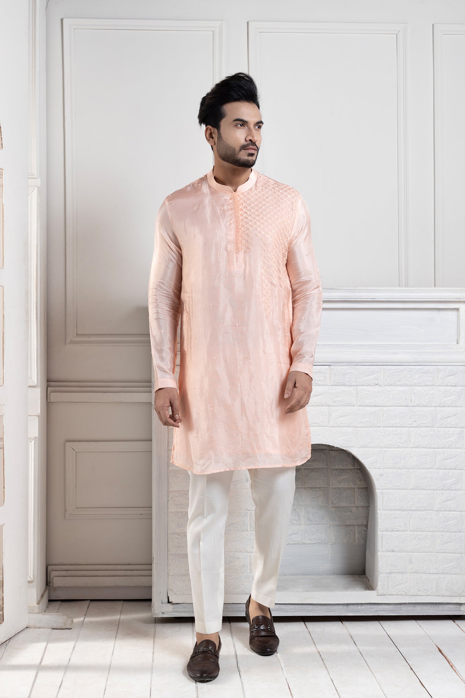 Peach Blossom Kurta