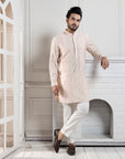 Heritage Blush Embroidered Kurta Set