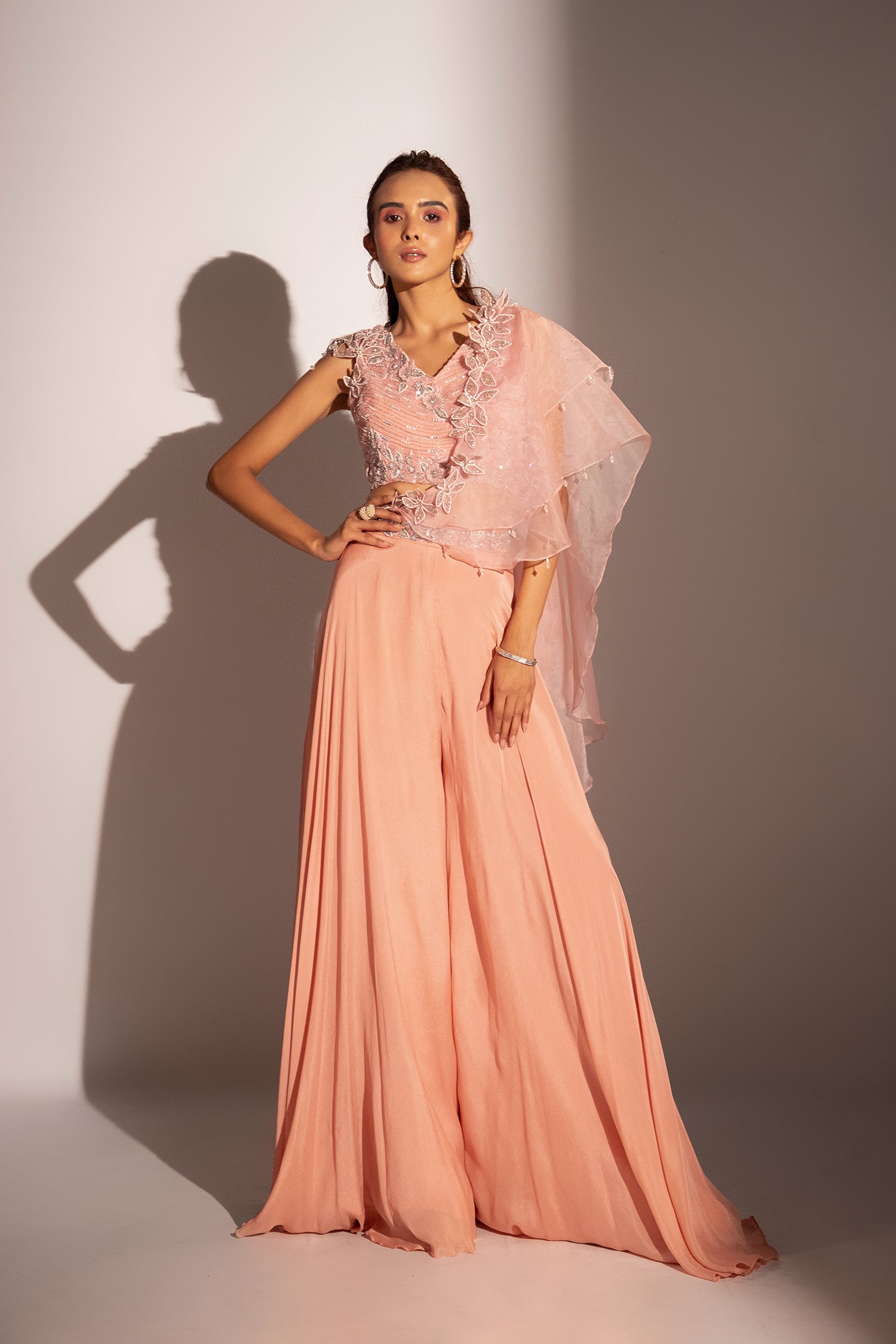 Layla Drape Pant Saree Set