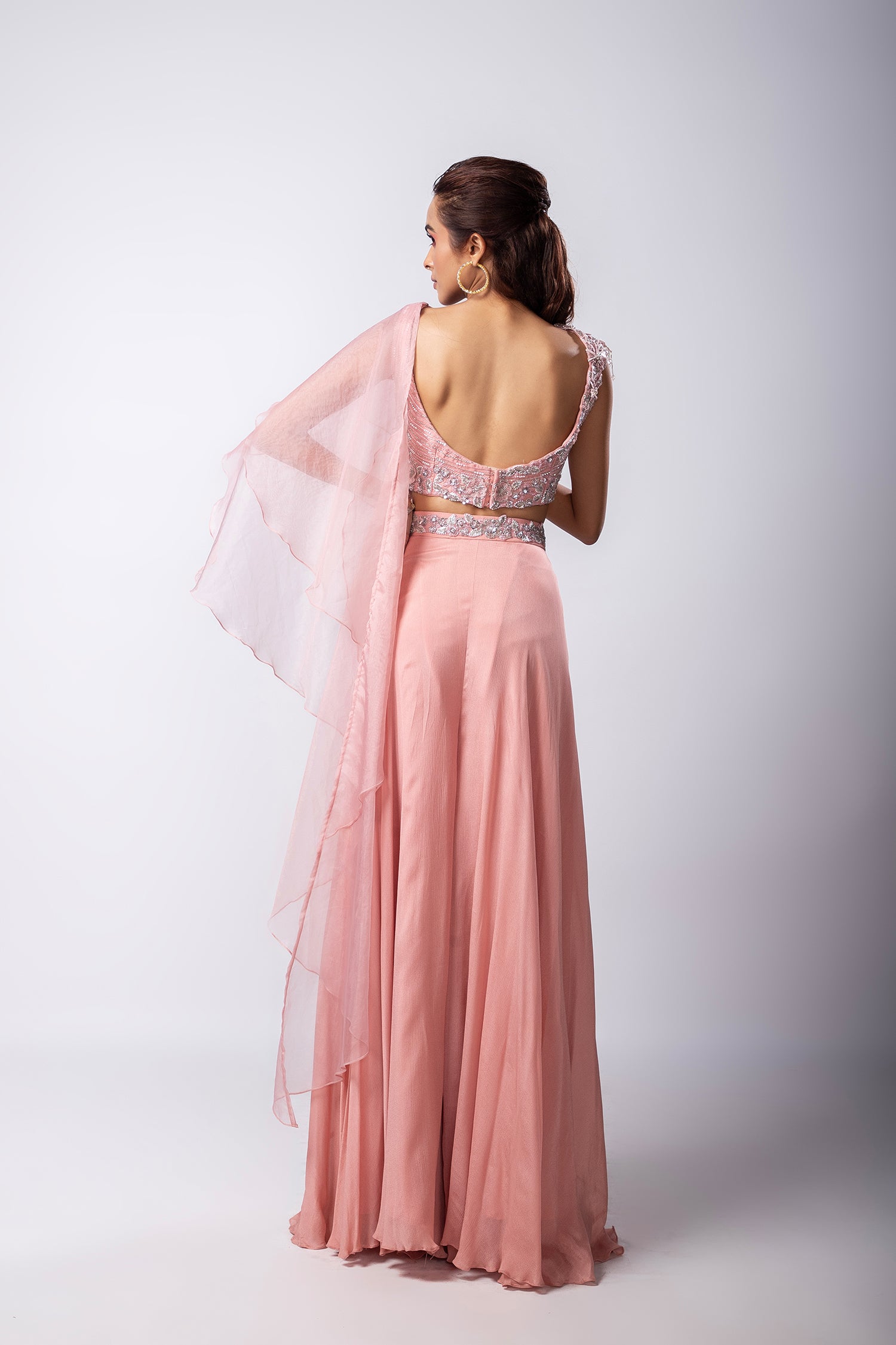 Layla Drape Pant Saree Set