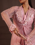 Blush Harmony Draped Ensemble