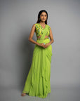 Green Anastasia Saree