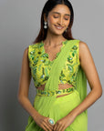 Green Anastasia Saree