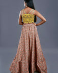 Palazzo And A Printed Half Patola Skirt