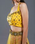 Ocher Yellow Lehenga