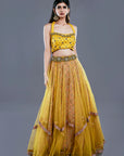 Ocher Yellow Lehenga