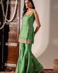 Green Gharara Set