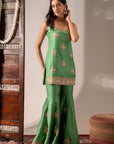 Green Gharara Set