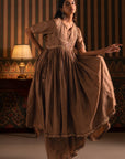 Bronze Anarkali Suit Set