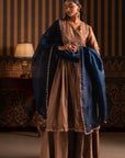 Bronze Anarkali Suit Set