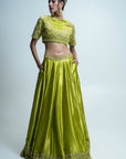 Lime Green Lehenga Set