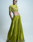 Lime Green Lehenga Set