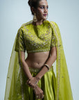 Lime Green Lehenga Set