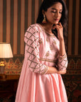 Baby Pink Anarkali Suit Set