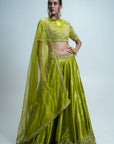 Lime Green Lehenga Set