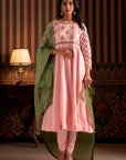 Baby Pink Anarkali Suit Set