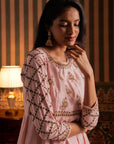 Baby Pink Anarkali Suit Set