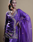 Purple Gharara Set