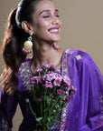 Purple Gharara Set