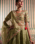 Green Lehenga Set