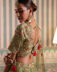 Green Lehenga Set