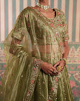 Green Lehenga Set