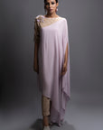 Lavender Drape Tunic & Jute Pants Co-Ord Set