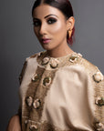 Fariya Ivory Cape And Palazzo Co-Ord Set