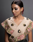Rasht Crepe Satin Drape Dress