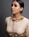 Zehaan Peplum Dhoti Drape Dress