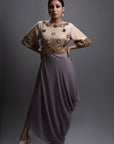 Zyra Asymmetric Drape Dress