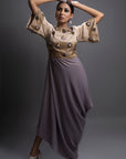 Zyra Asymmetric Drape Dress