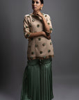 Doha Short Kurta With Pleated Pants