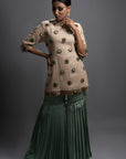 Doha Short Kurta With Pleated Pants