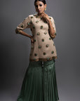 Doha Short Kurta With Pleated Pants